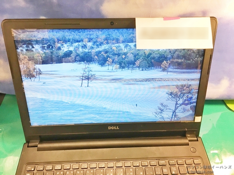 DELL inspiron 15液晶修理完了