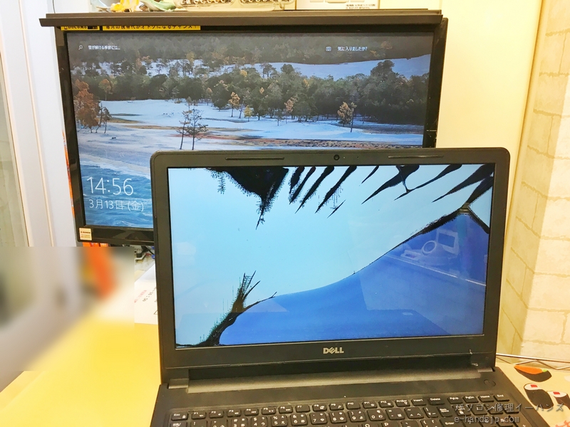 DELL inspiron 15液晶割れ