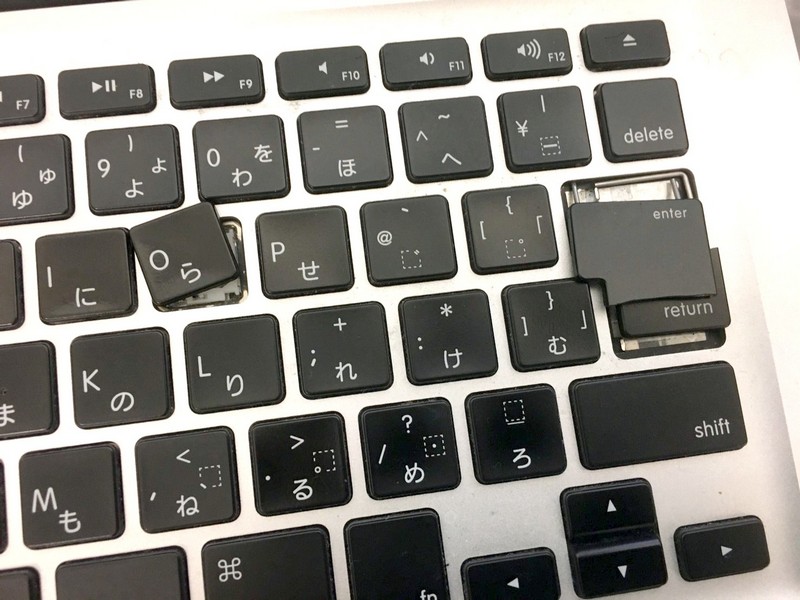 MacBookのキーボードコマどれ