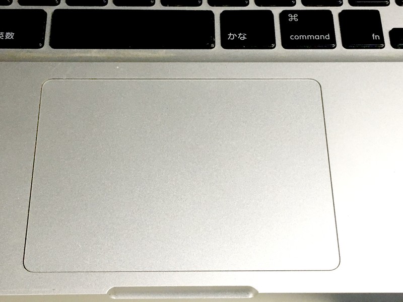 MacBookのトラックパッド
