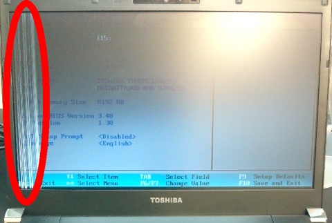 液晶のライン抜け 画面に線が入る症状の修理 パソコン修理イーハンズ 東京